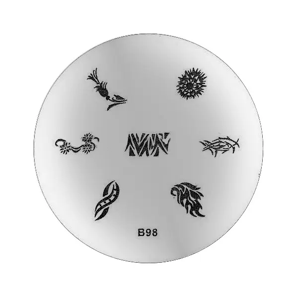 Destička na razítkování nehtů - B98