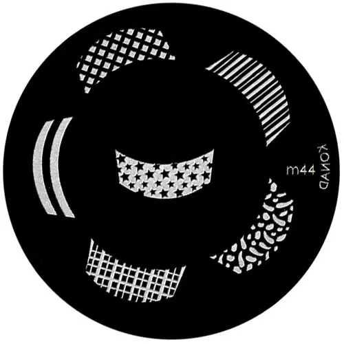 Kovová destička na zdobení nehtů razítkováním, m44