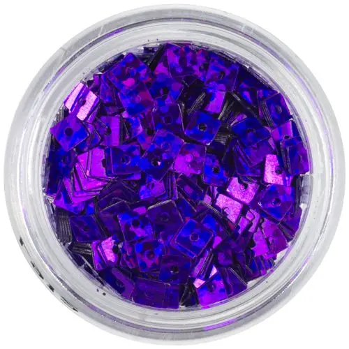 Tmavofialový čtvereček s dírkou