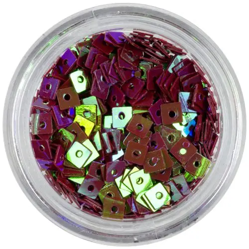 Dekorační čtverečky s dírkou - bordó