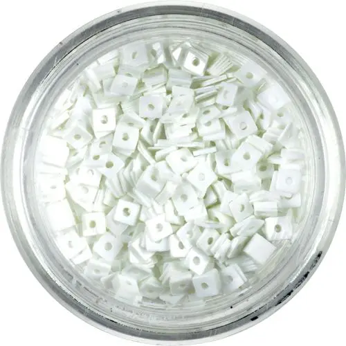 Malý čtvereček s dírkou - bílý