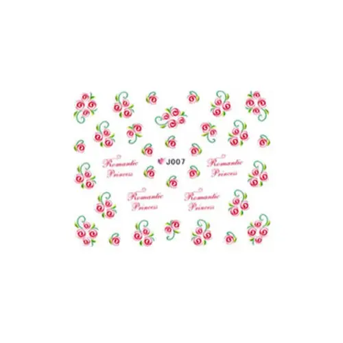 Vodolepky s motivem červených růží - J007