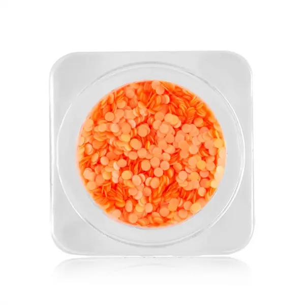 Ozdoby na nehty – kroužky 1mm – neonově oranžové