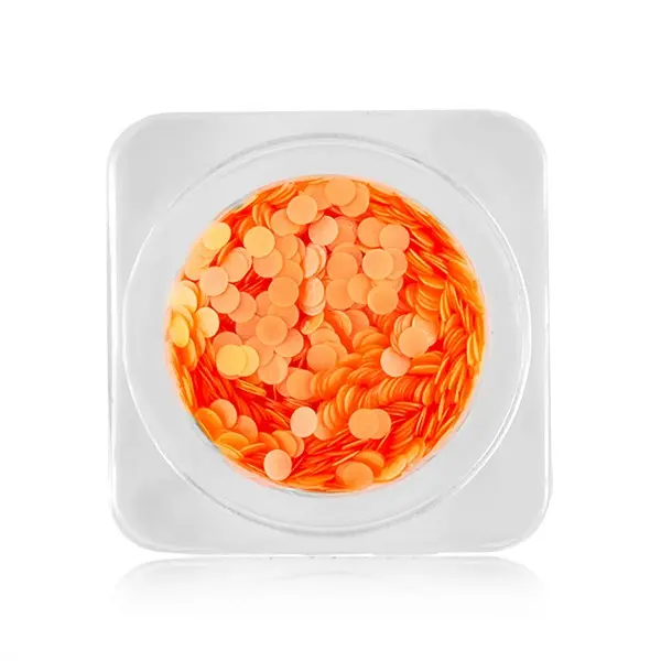 Ozdoby na nehty – kroužky 2mm – neonově oranžové