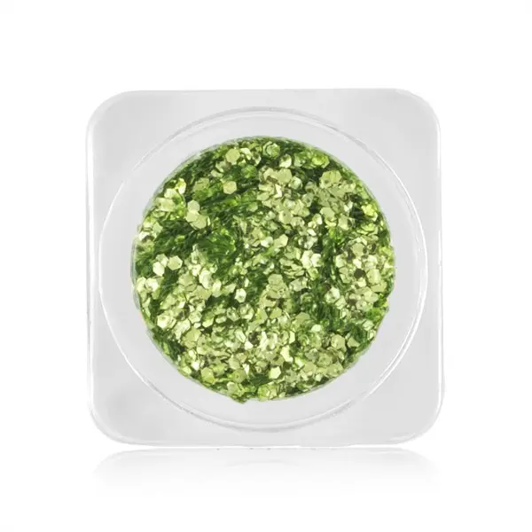 Ozdoby na nehty – kroužky metalické barvy – světle zelené