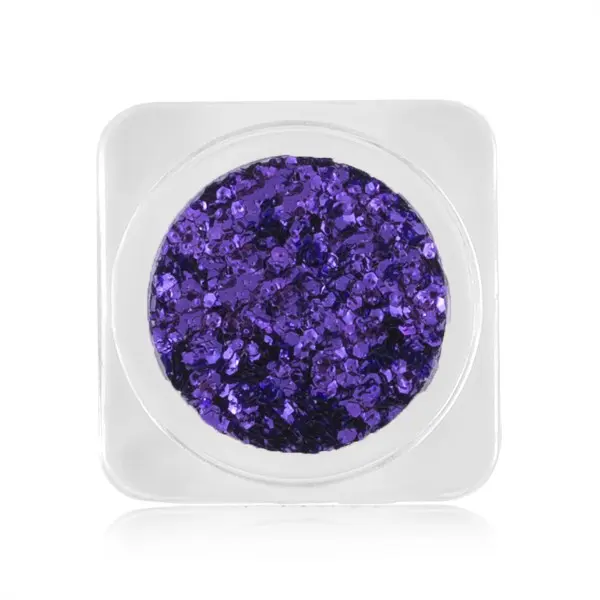 Ozdoby na nehty – kroužky metalické barvy - fialové