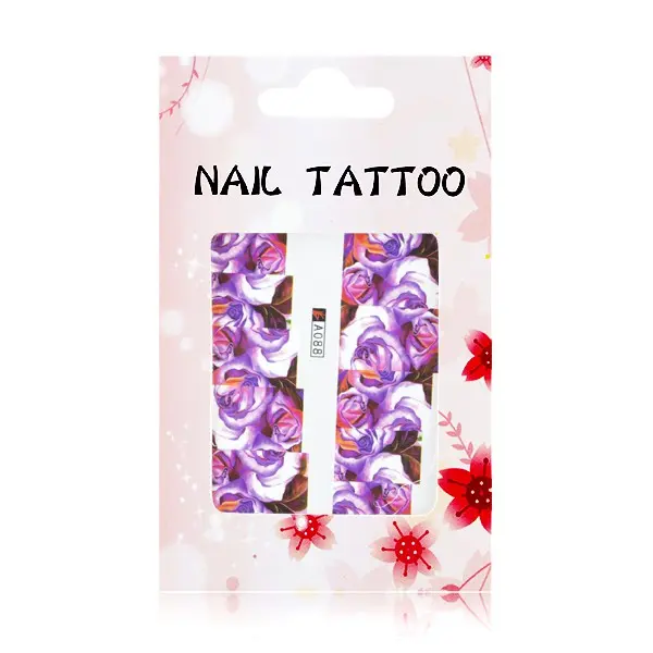 Luxusní vodolepky na nehty – Květy – A088 