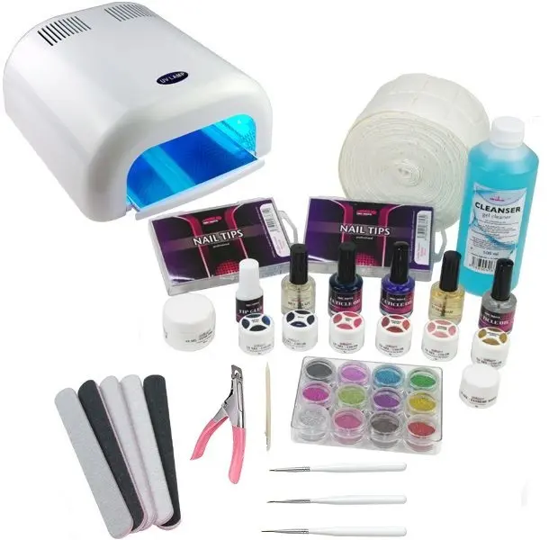 1fázový systém - UV gel sada, 36W bílá UV lampa