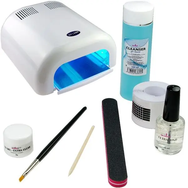1fázový UV gel systém - sada BASIC, 36W bílá UV lampa