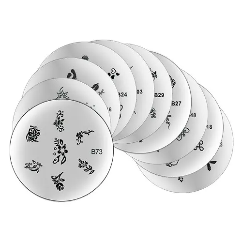 SADA č.8: 10ks Destičky na zdobení nehtů