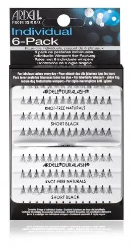 Umělé řasy - Short Black 6-pack