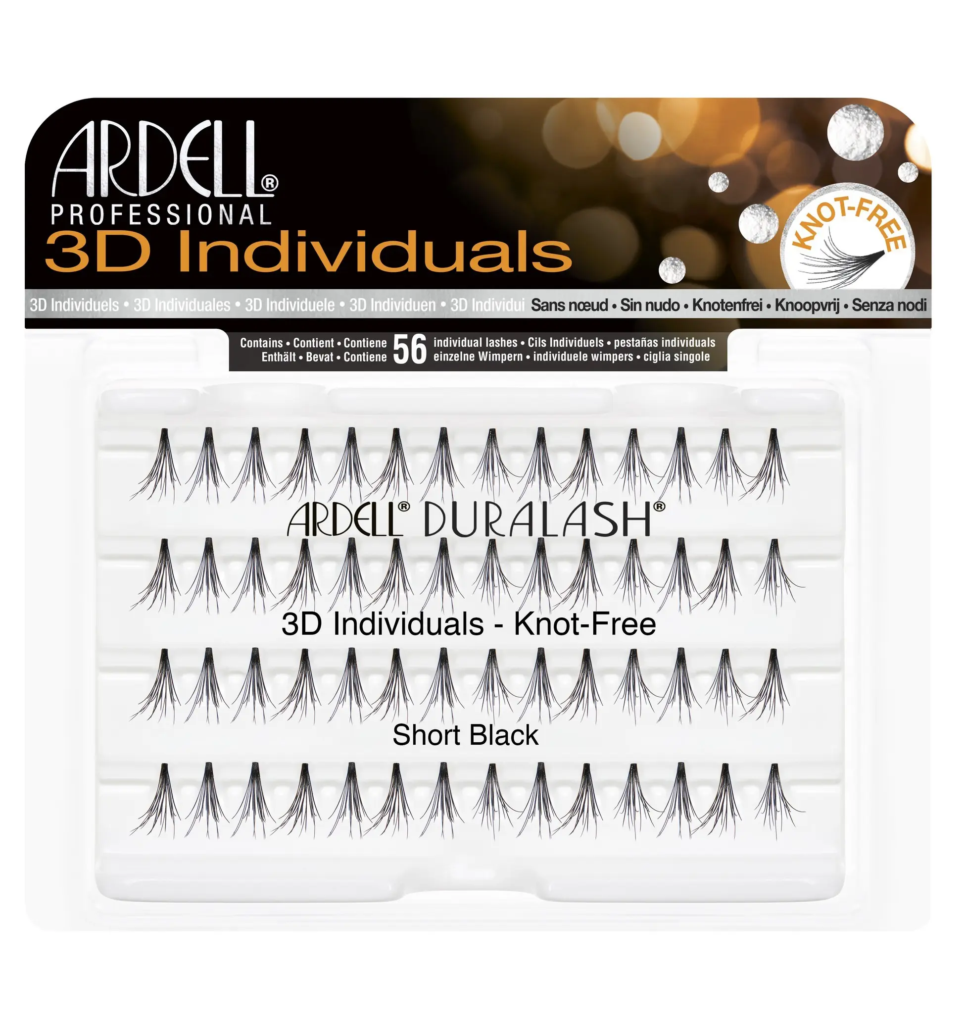 Řasy trsové 3D Individuals - Short Black