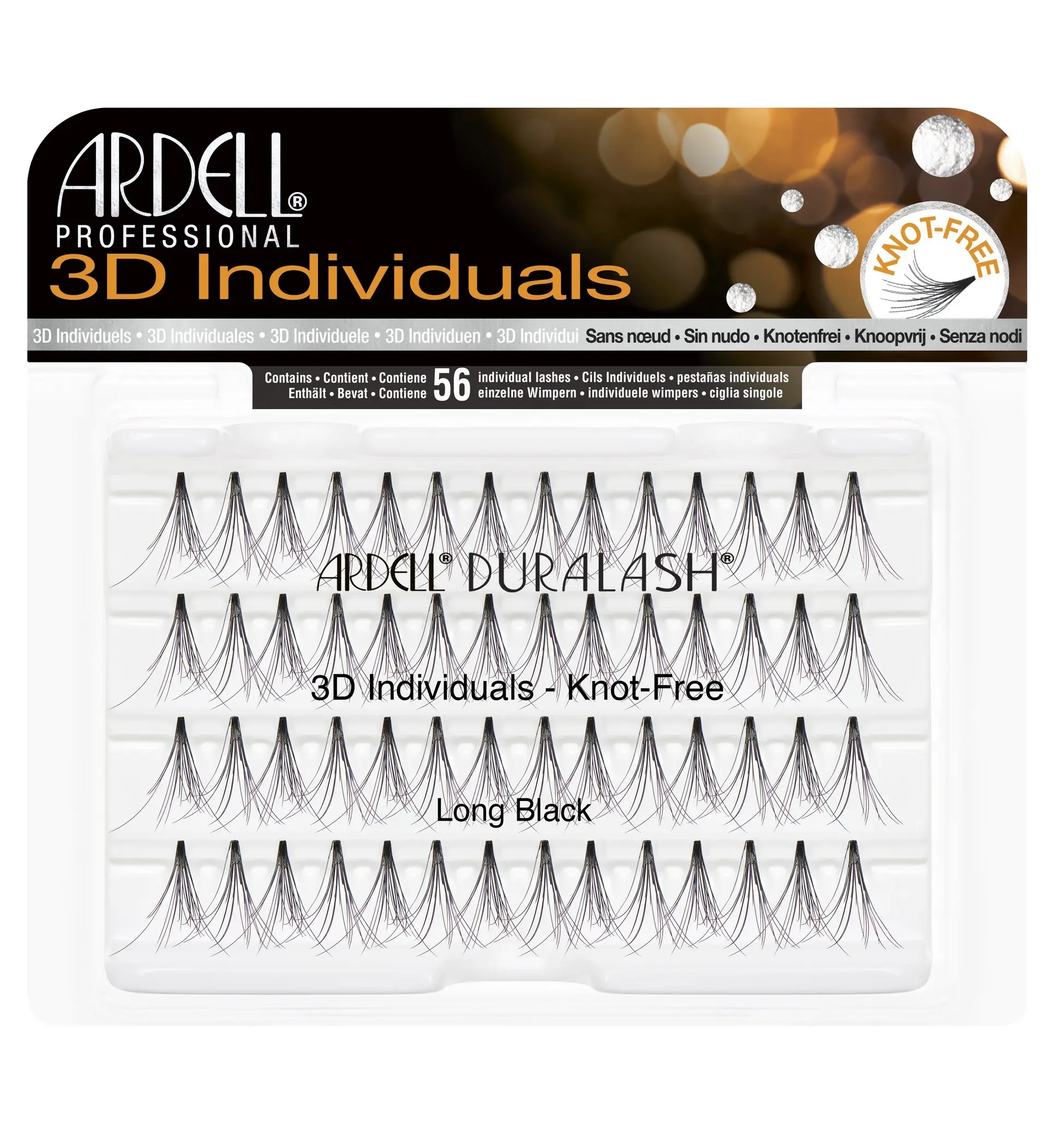 Řasy trsové 3D Individuals - Long Black