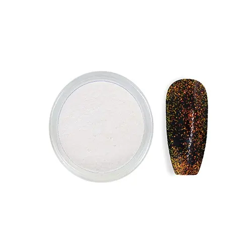 Glitrový ozdobný prášek - bílý č.5, 3g