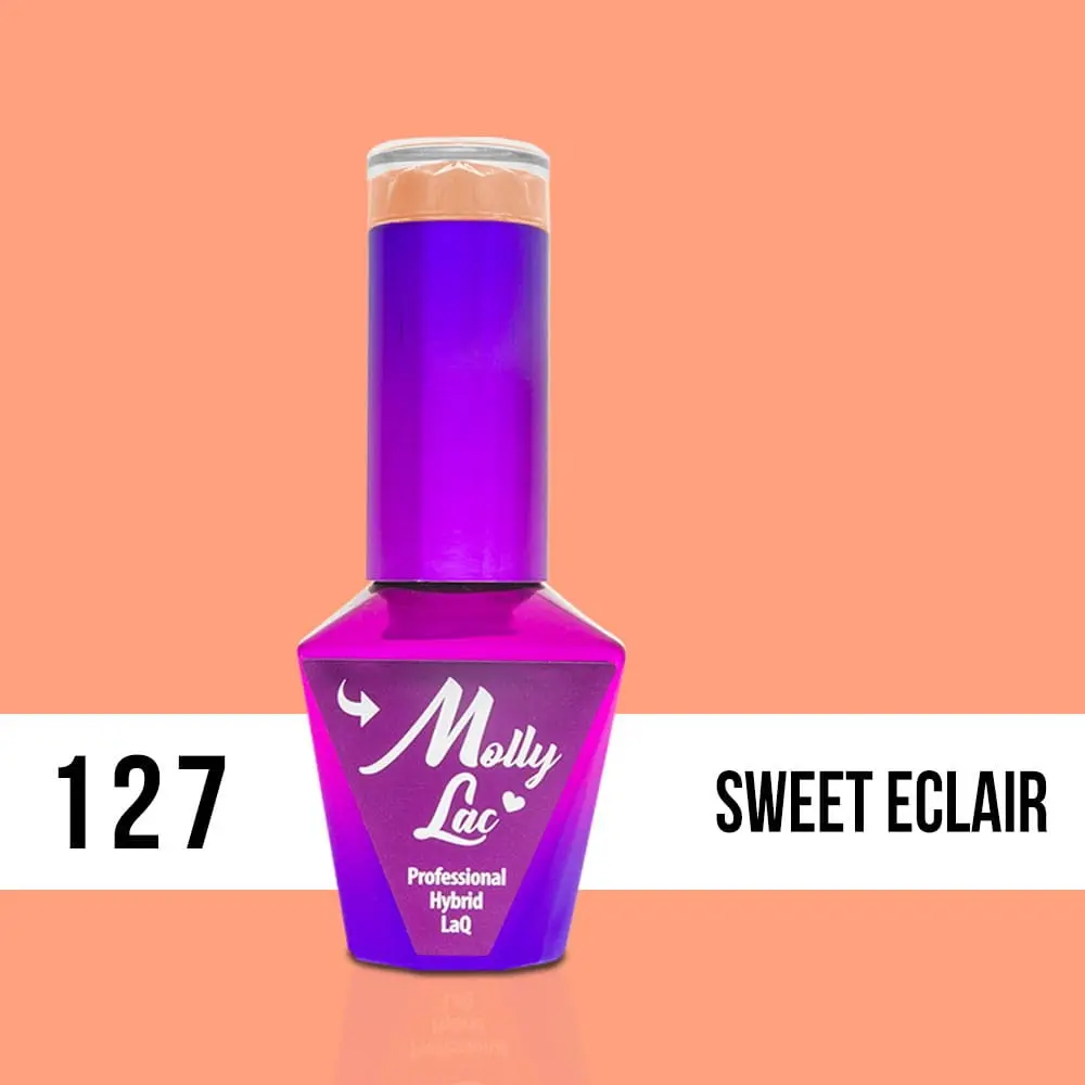 MOLLY LAC UV/LED gel lak Yoghurt - Sweet Eclair 127, 10 ml
