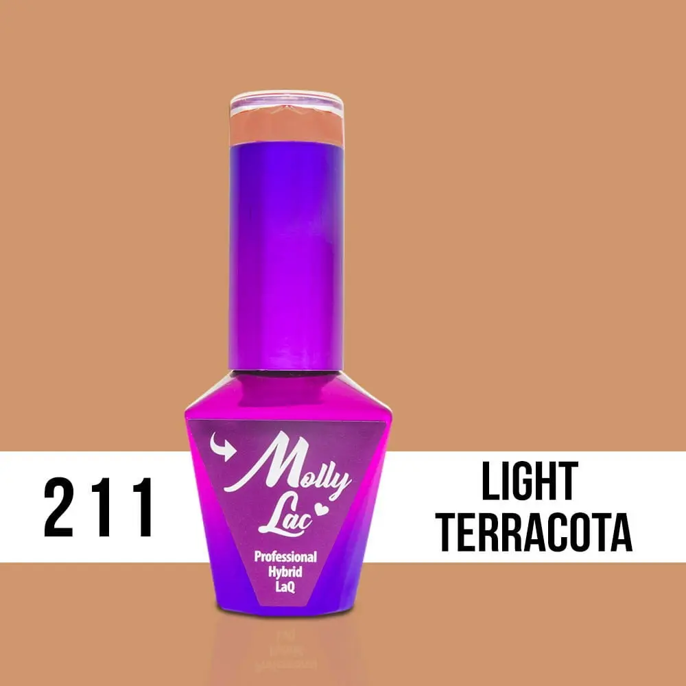 MOLLY LAC UV/LED gel lak Obsession - Light Terracota 211, 10 ml