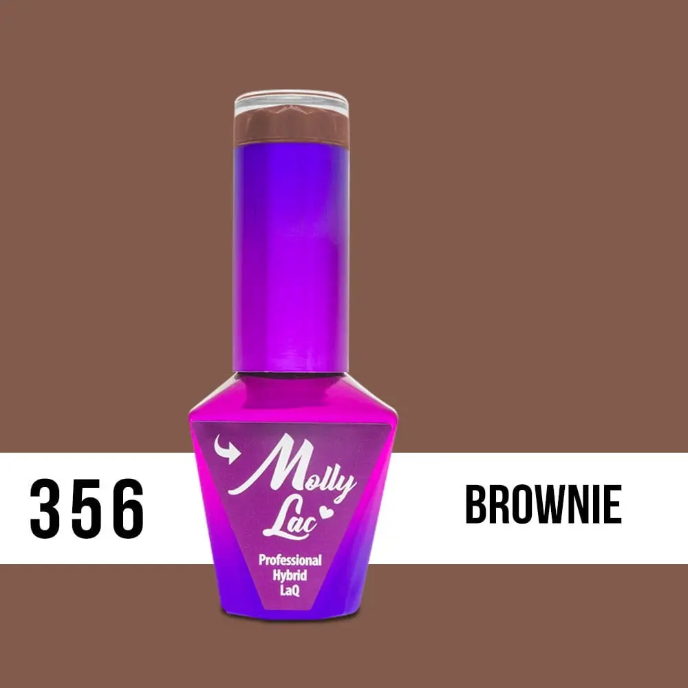 MOLLY LAC UV/LED gel lak Choco Dreams - Brownie 356, 10 ml