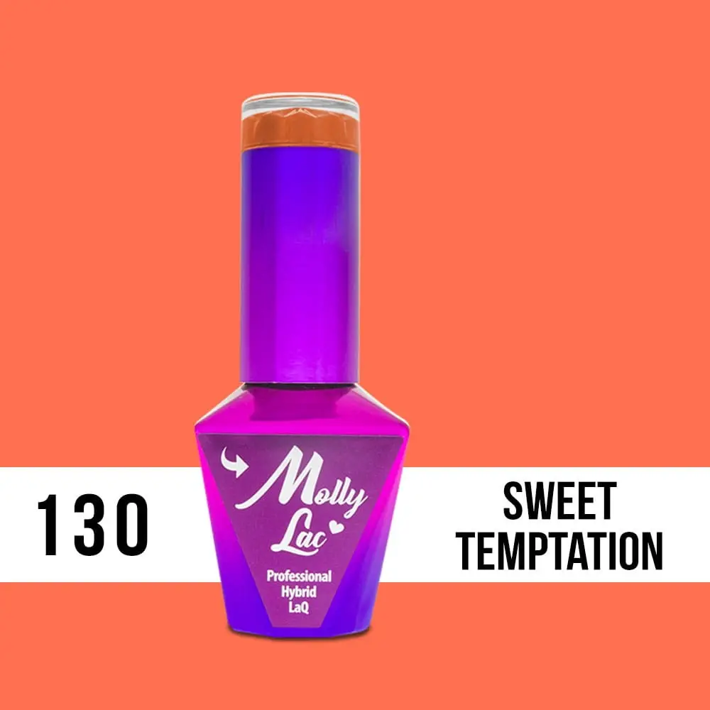 MOLLY LAC UV/LED gel lak Bubble Tea - Sweet Temptation 130, 10 ml