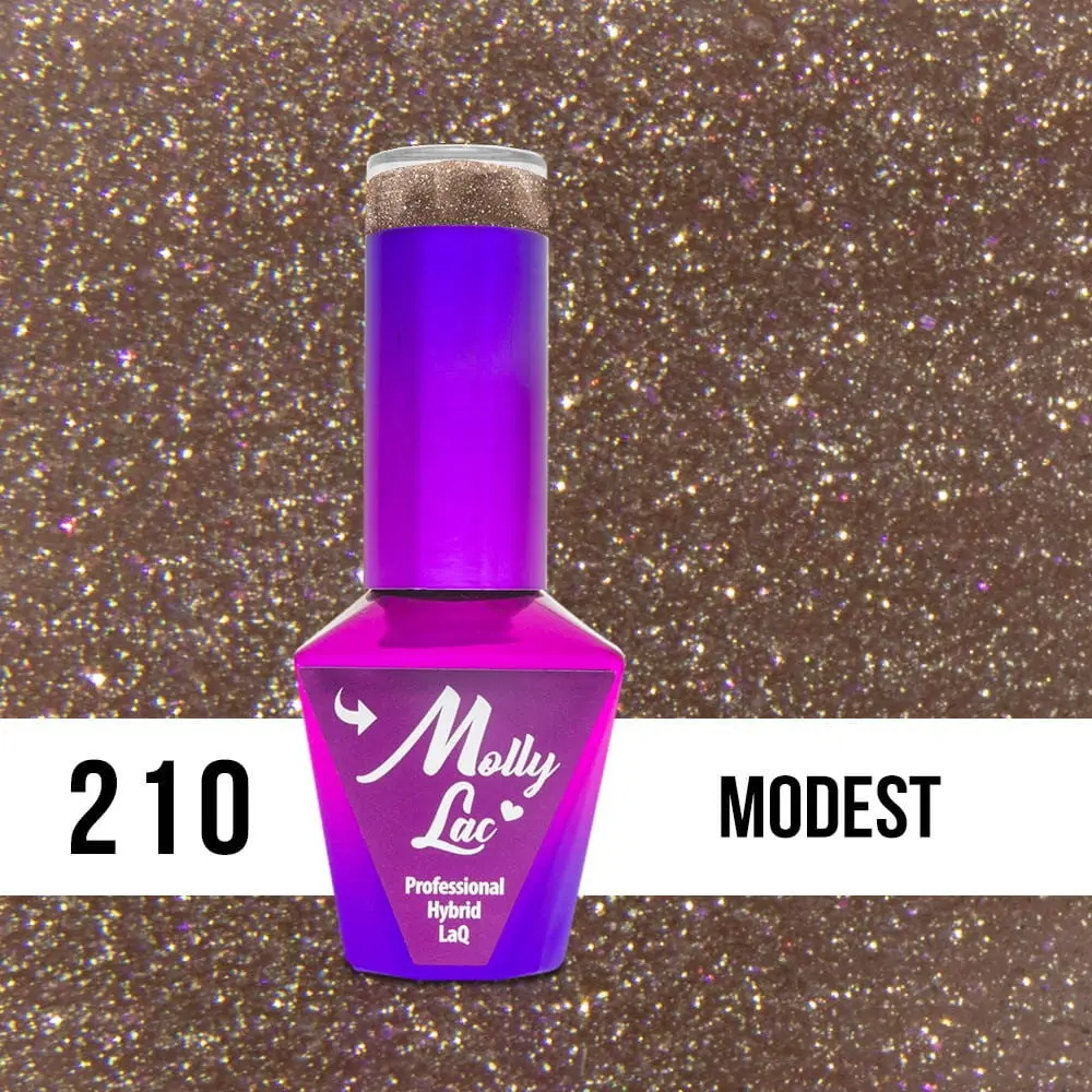 MOLLY LAC UV/LED gel lak Obsession - Modest 210, 10 ml