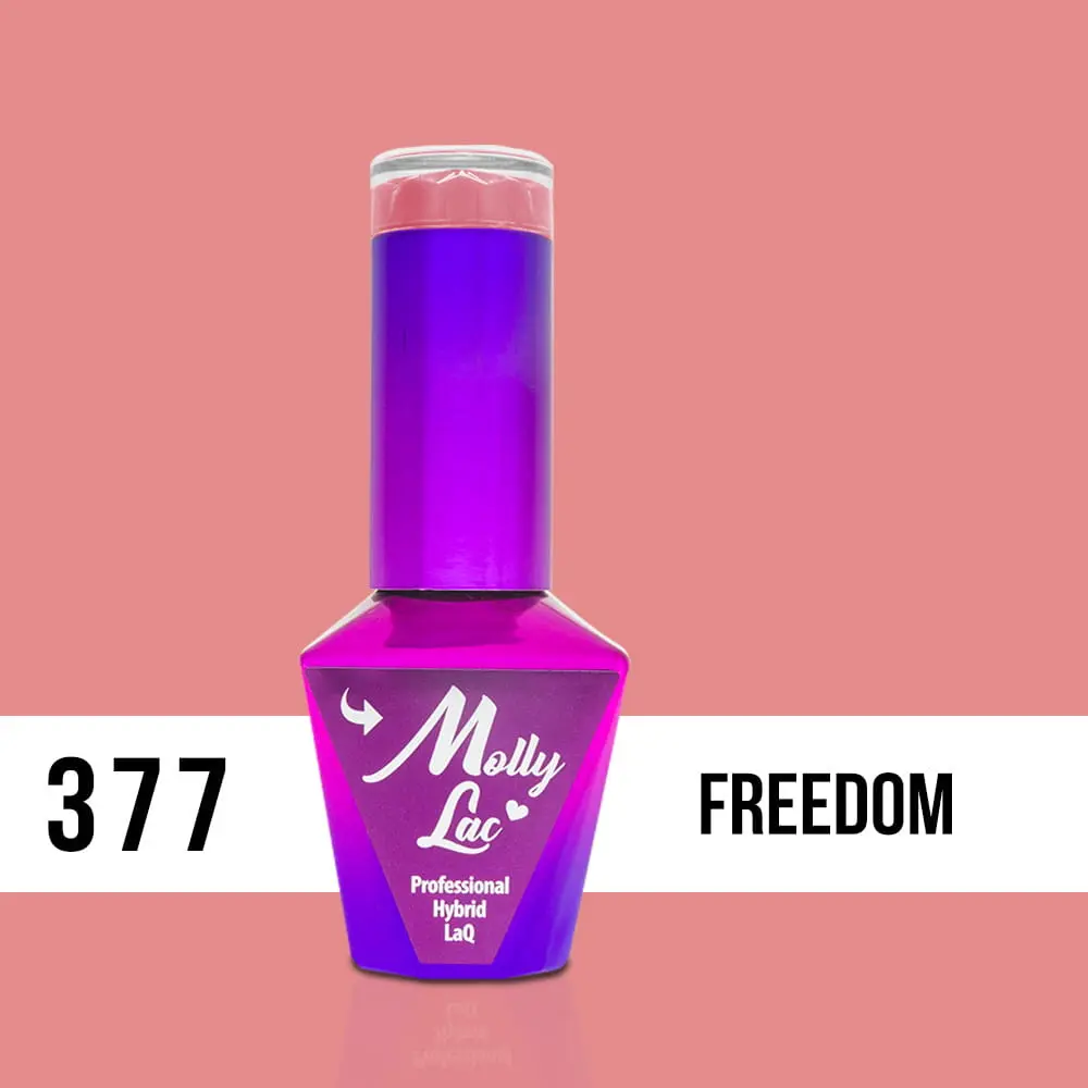 MOLLY LAC UV/LED gel lak Pin Up Girl - Freedom 377, 10 ml