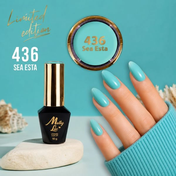 Gel lak, UV/LED Molly Lac - Sea Esta 436, 10ml