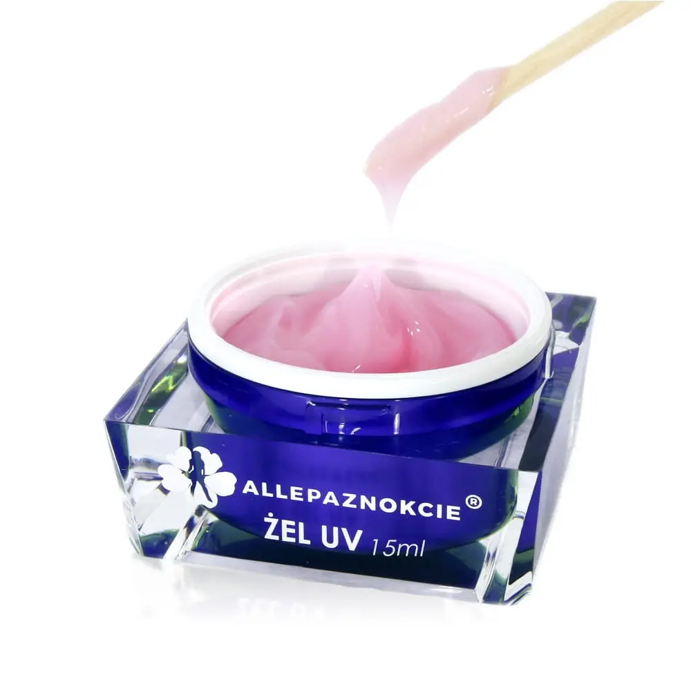 UV modelovací gel na nehty - Jelly Milky Pink, 15ml