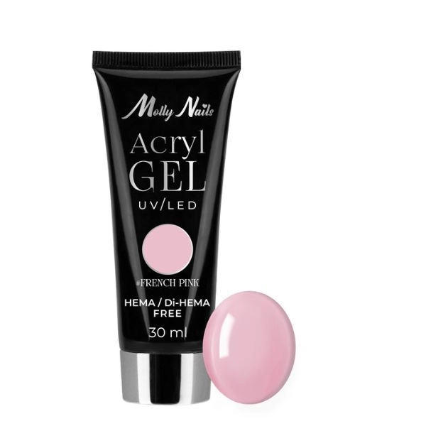 Akrylgel LED/UV Molly Nails - French Pink, 30ml