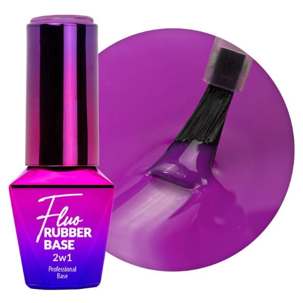 Molly Nails Fluo Rubber Base 2v1 - Chillin č. 5, 10g