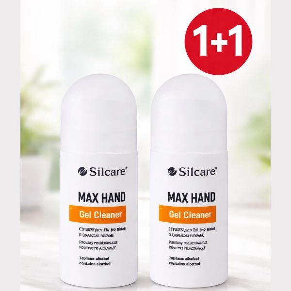 Dezinfekční antibakteriální gel Silcare - MAX HAND, 60ml - AKCE 1+1 ZDARMA