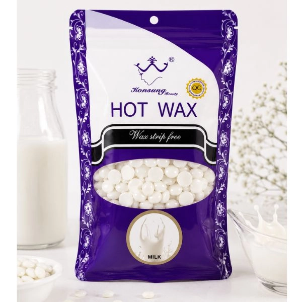 Kosmetický, depilační vosk - perličky –Milk, 100g