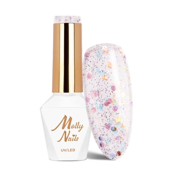 Molly Lac UV/LED gél lak Crushed Diamonds Highlights č.530, 8g