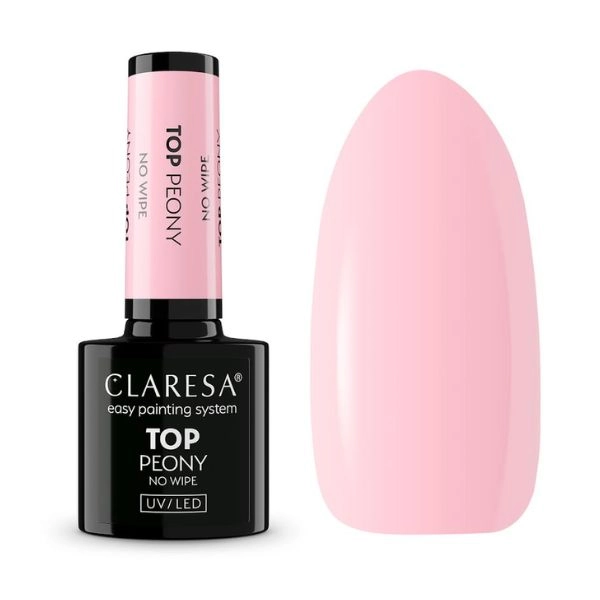 Claresa UV/LED gel TOP No Wipe - Peony, 5g