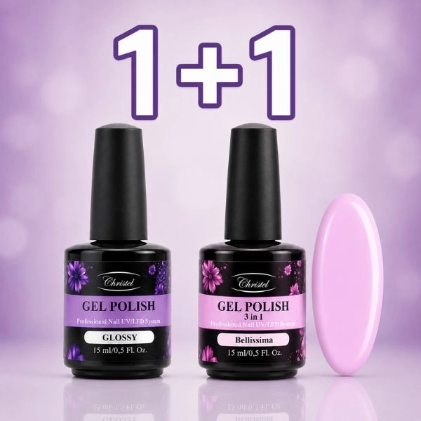 Christel Gel lak na nehty – Gel Polish Glossy 15 ml + AKCE: Gel lak Bellissima 15 ml ZDARMA