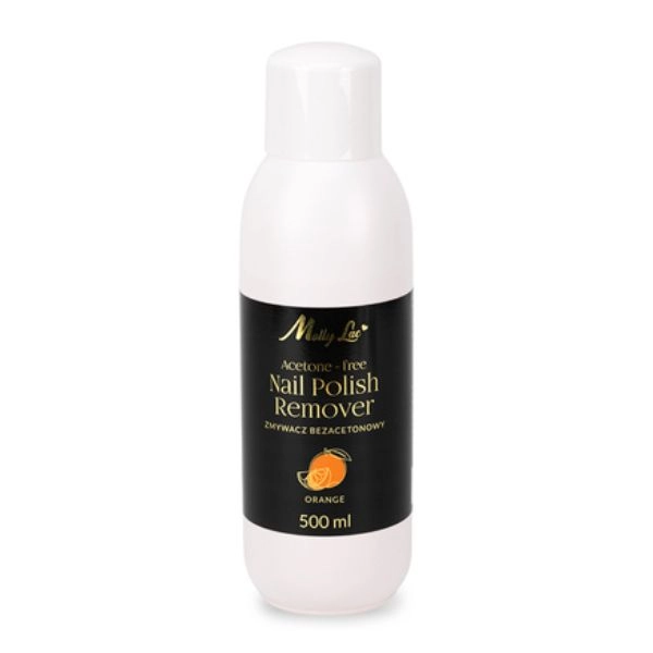 MollyLac Odlakovač na nehty bez acetonu – Orange, 500 ml