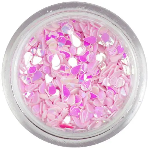 Slzičky - světlerůžové, perleťové