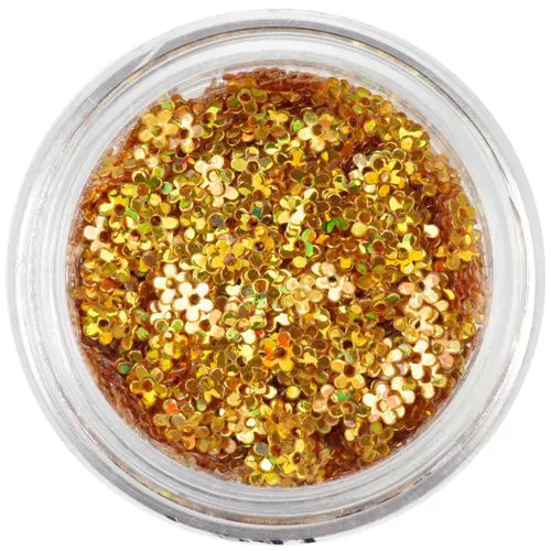 Hologramová ozdoba - kvítky s dírkou