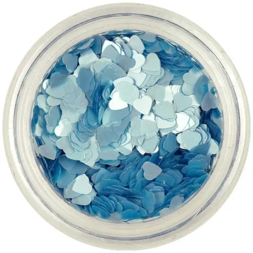 Světle modrá srdíčka