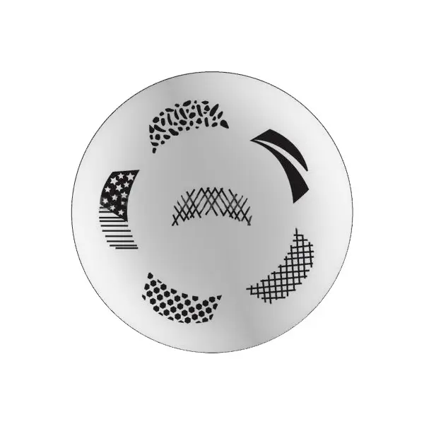 Destička na razítkování nehtů M45