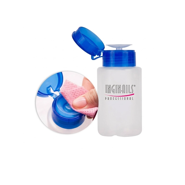 Dávkovač s umělým uzávěrem na tekutiny, 100 ml - modrý