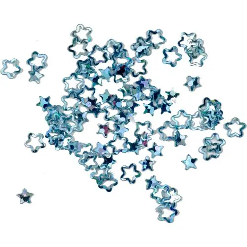Tyrkysové hvězdičky - obrysy