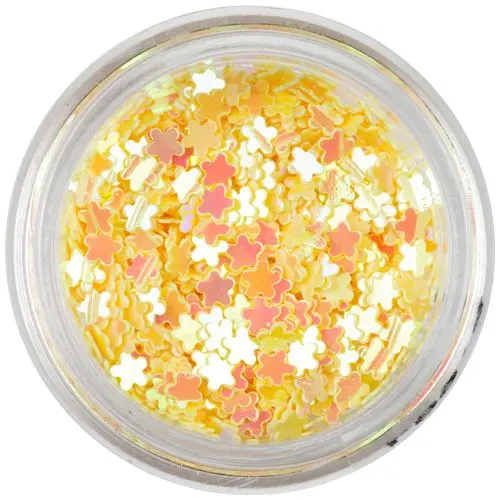 Ozdoba na nehty – žlutý květ