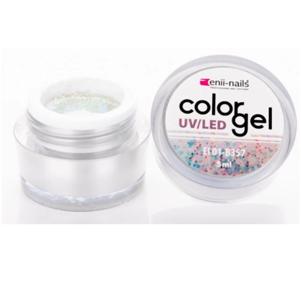 ENII barevný UV gel s glitry 5ml