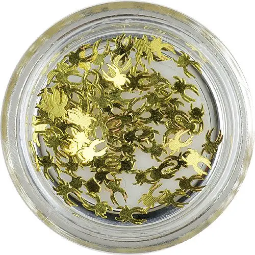 Kovové ozdoby na nehty - pavouci