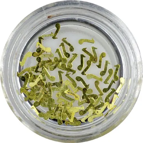 Kovové ozdoby na nehty - noty