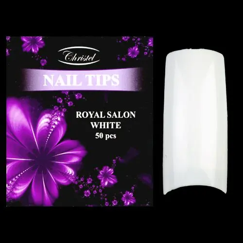 Royal Salon white 50ks - nehtové tipy č. 1