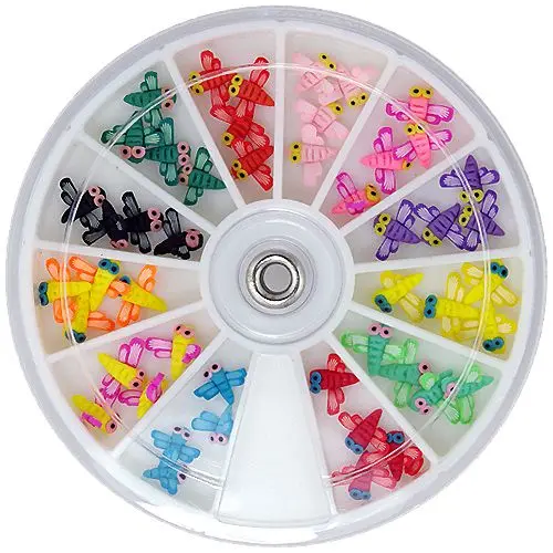 3D fimo sada dekorací - vážka