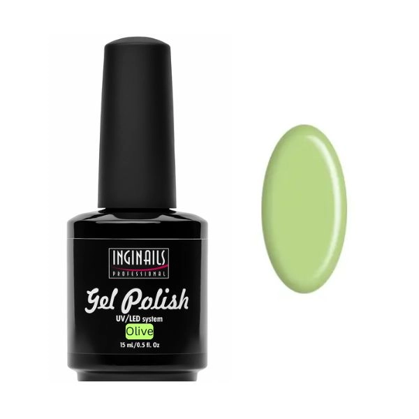 Inginails Gel lak na nehty, 3v1 - Olive 15ml