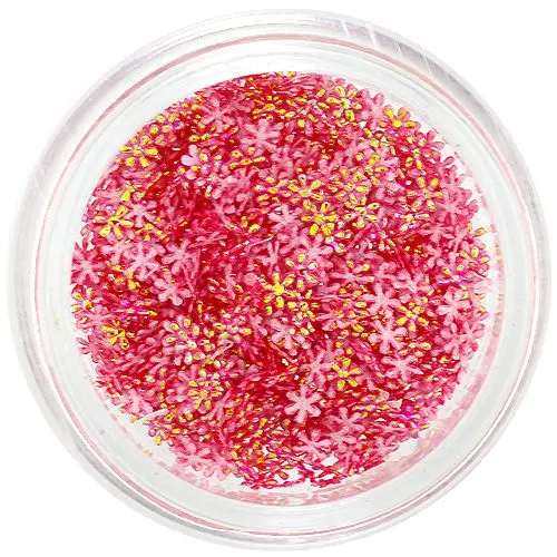 3D kvítky, mini - červené