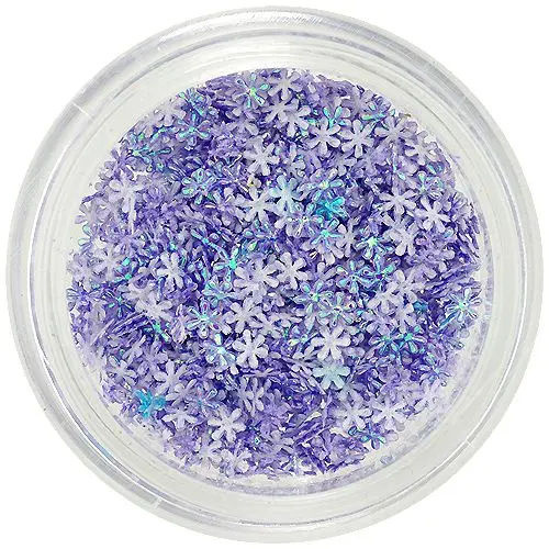 3D mini kvítky - světle fialové