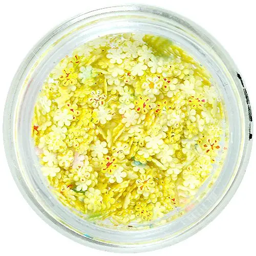 Perleťové 3D ozdoby – žluté